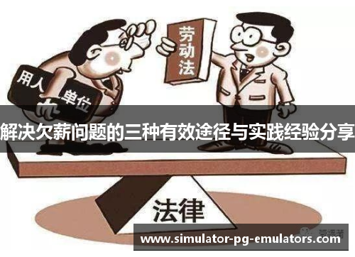 解决欠薪问题的三种有效途径与实践经验分享