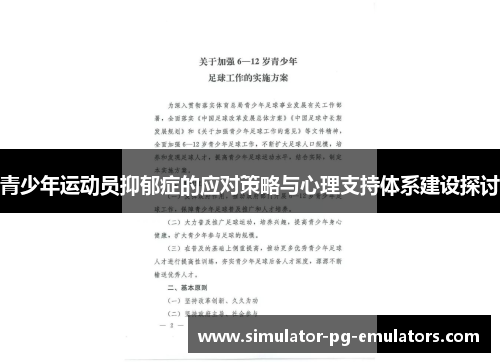 青少年运动员抑郁症的应对策略与心理支持体系建设探讨